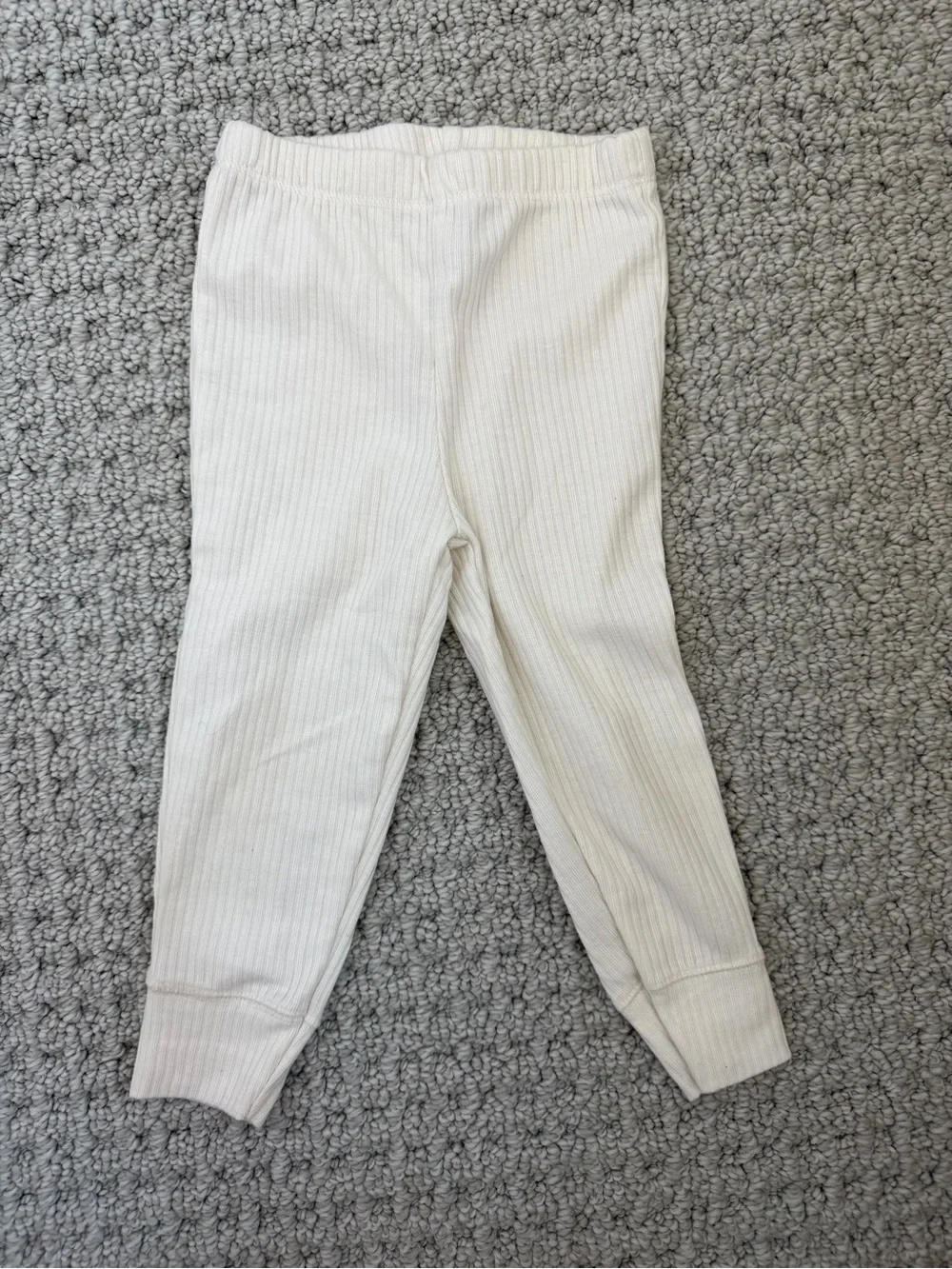 Carters 12 Mo. Neutral Ribbed Hoodie & Jogger Set - Cream